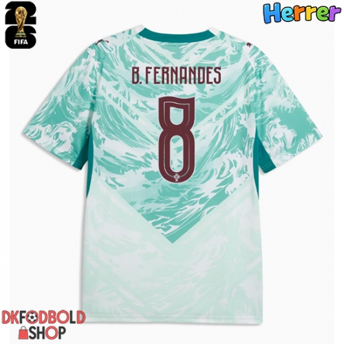 Portugal Bruno Fernandes #8 Udebanetrøje VM 2026 Kort ærmer